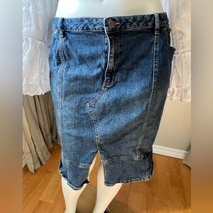 Denim with a little bit of stretch skirt